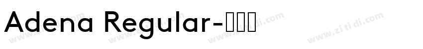 Adena Regular字体转换
